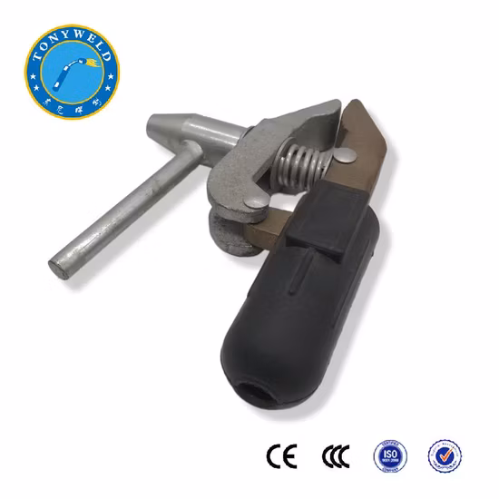 Grampos de aterramento ajustáveis ​​tipo Reino Unido, aterramento de cobre